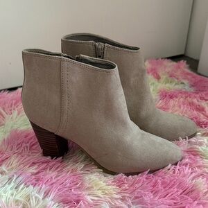 Old Navy Taupe Ankle Booties